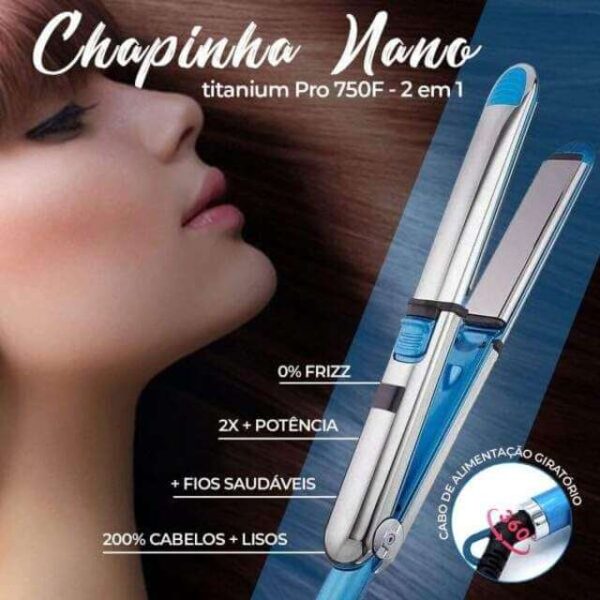 chapinha nano titanium pro 750f - 2 em 1 americanas