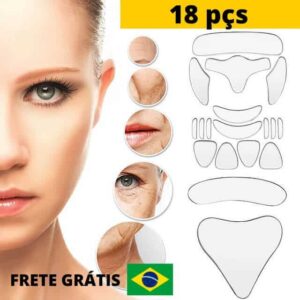 Kit adesivo silicone anti-rugas 18 pçs